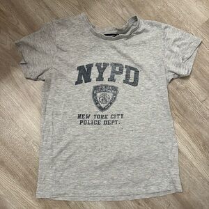 NYPD Gray women’s baby tee